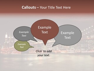 Waterfront Twilight Water PowerPoint Template
