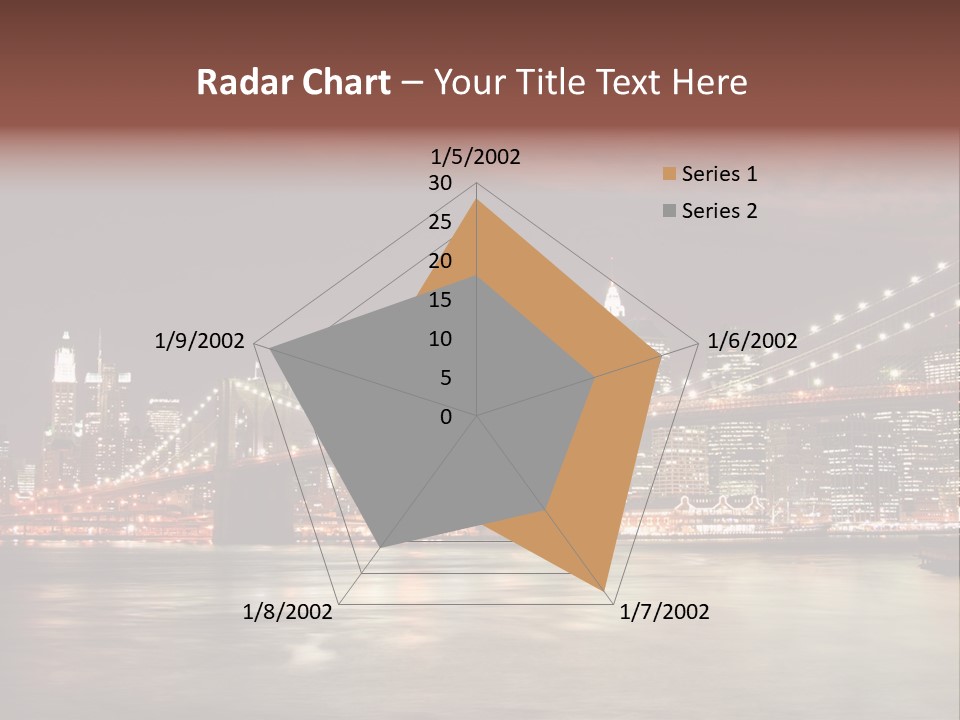 Waterfront Twilight Water PowerPoint Template