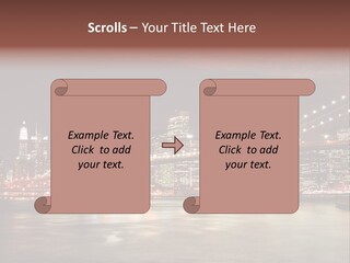 Waterfront Twilight Water PowerPoint Template