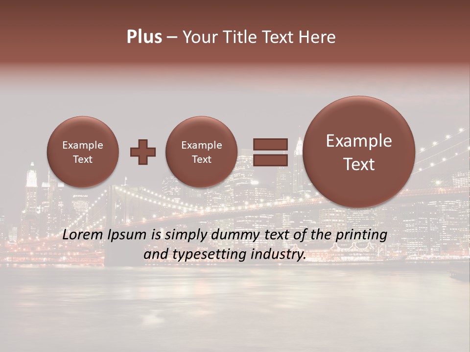 Waterfront Twilight Water PowerPoint Template