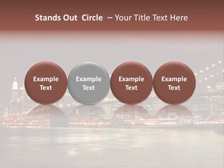 Waterfront Twilight Water PowerPoint Template