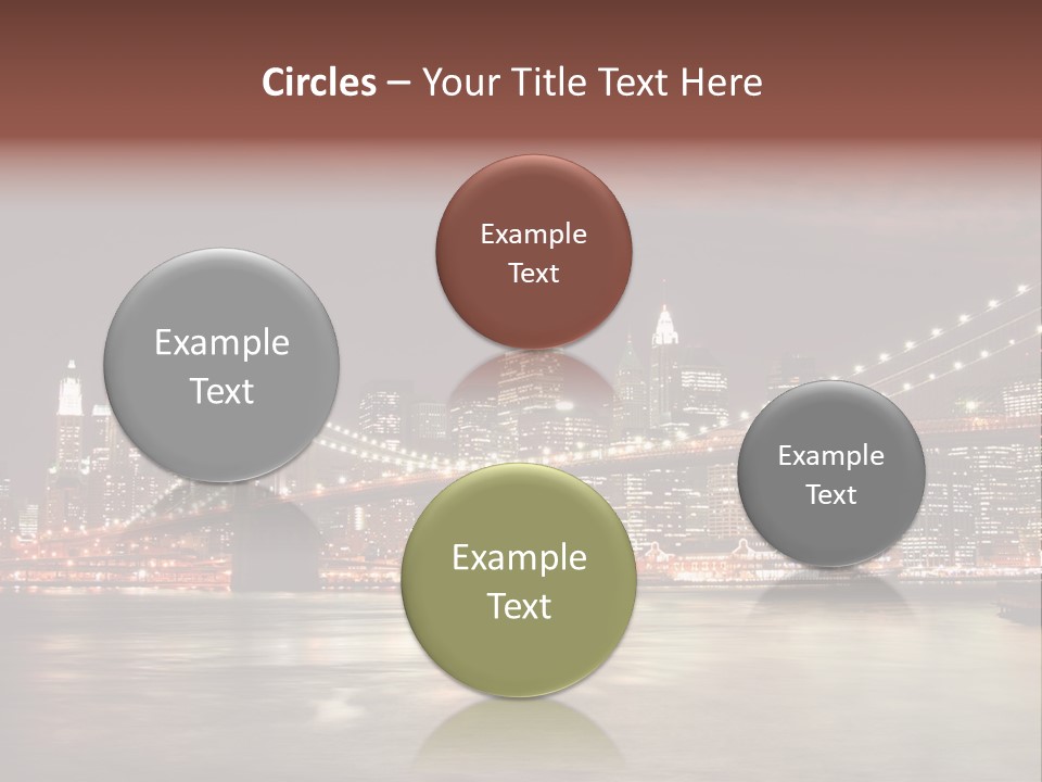 Waterfront Twilight Water PowerPoint Template