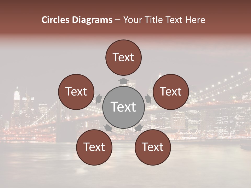 Waterfront Twilight Water PowerPoint Template