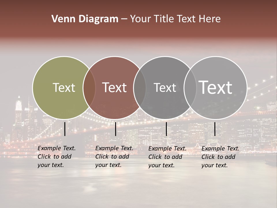 Waterfront Twilight Water PowerPoint Template