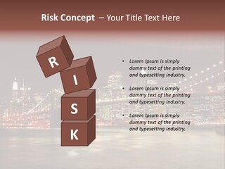 Waterfront Twilight Water PowerPoint Template
