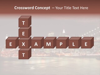 Waterfront Twilight Water PowerPoint Template