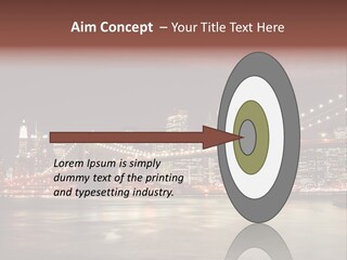 Waterfront Twilight Water PowerPoint Template