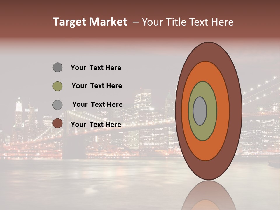 Waterfront Twilight Water PowerPoint Template