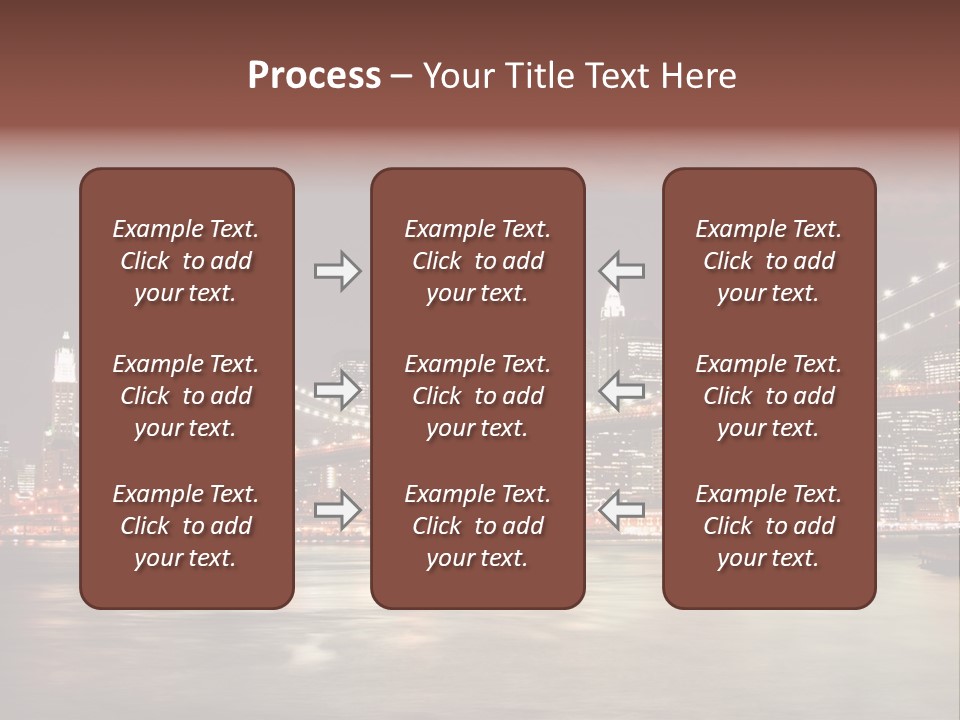 Waterfront Twilight Water PowerPoint Template