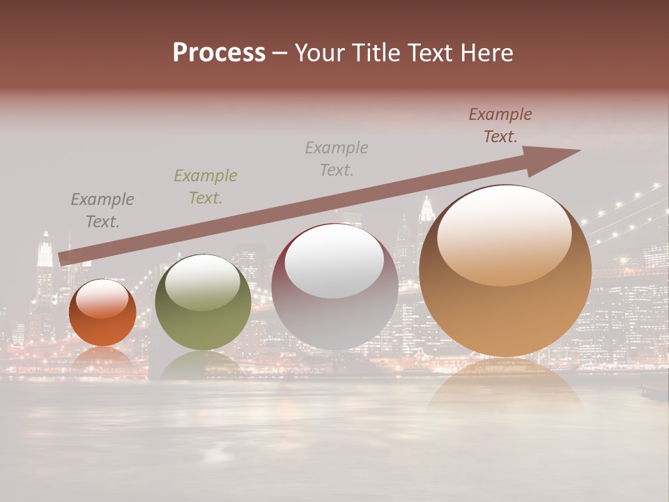 Waterfront Twilight Water PowerPoint Template