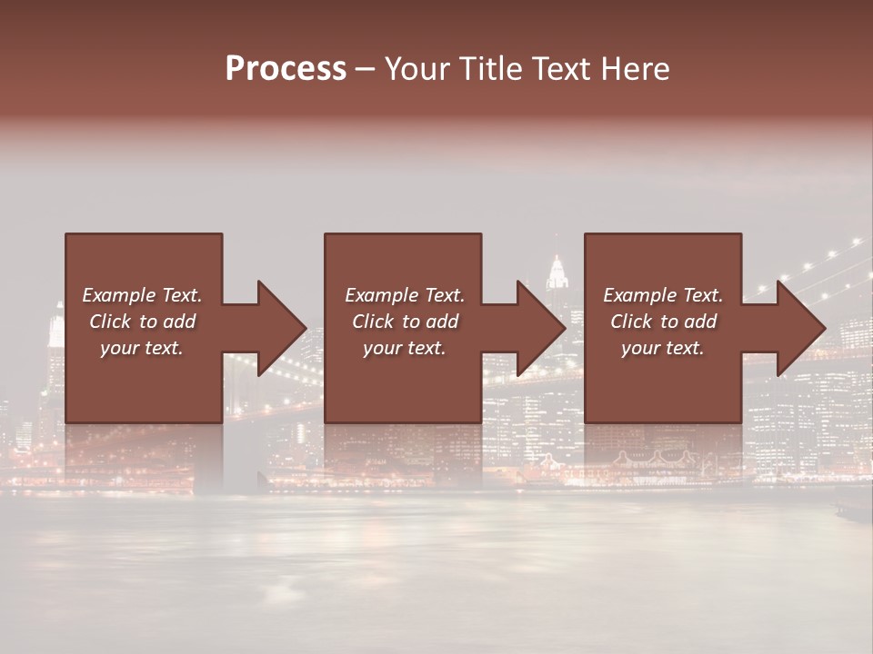 Waterfront Twilight Water PowerPoint Template