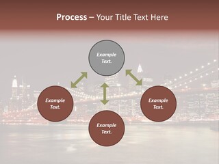 Waterfront Twilight Water PowerPoint Template