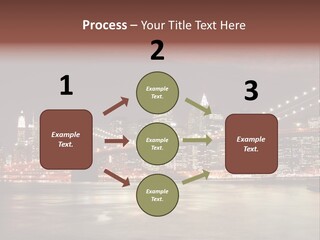 Waterfront Twilight Water PowerPoint Template