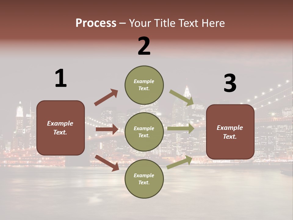 Waterfront Twilight Water PowerPoint Template