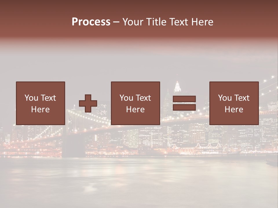 Waterfront Twilight Water PowerPoint Template