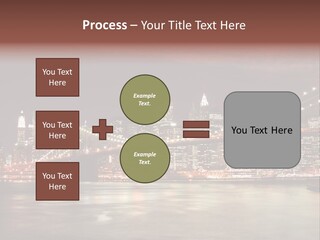 Waterfront Twilight Water PowerPoint Template
