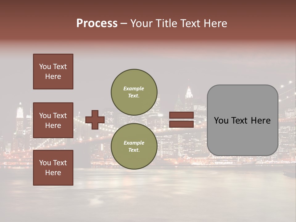 Waterfront Twilight Water PowerPoint Template