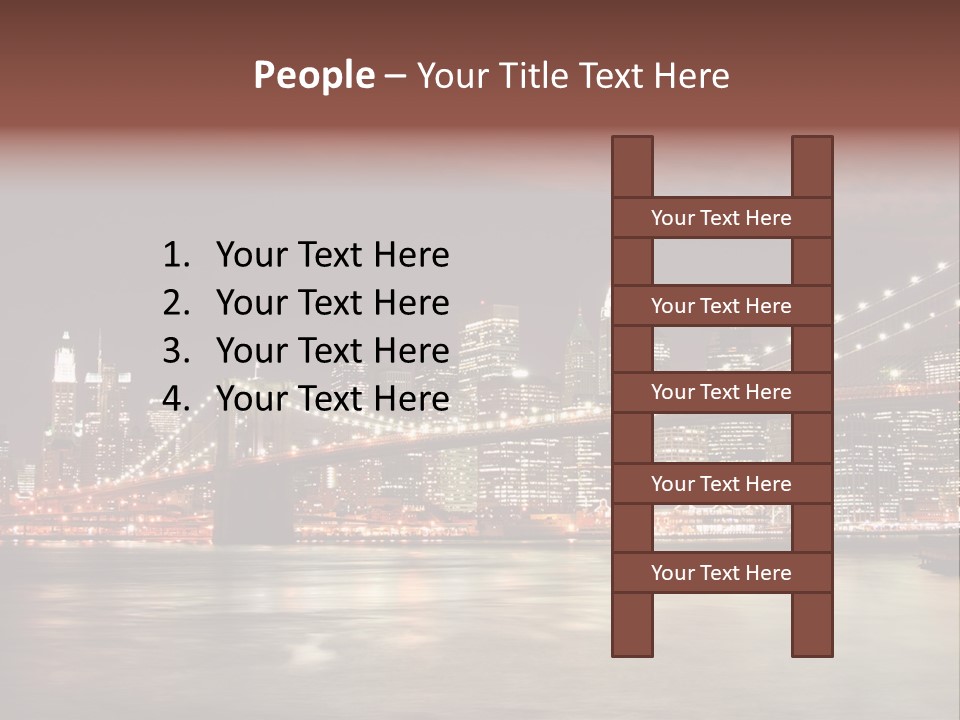 Waterfront Twilight Water PowerPoint Template