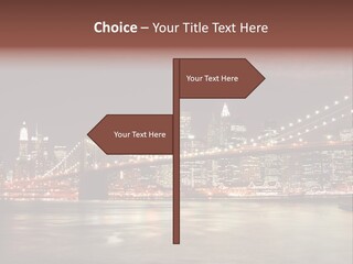 Waterfront Twilight Water PowerPoint Template