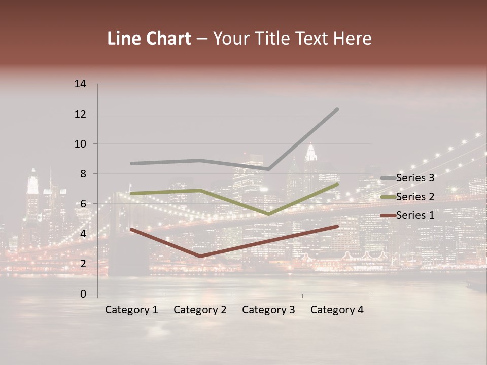 Waterfront Twilight Water PowerPoint Template