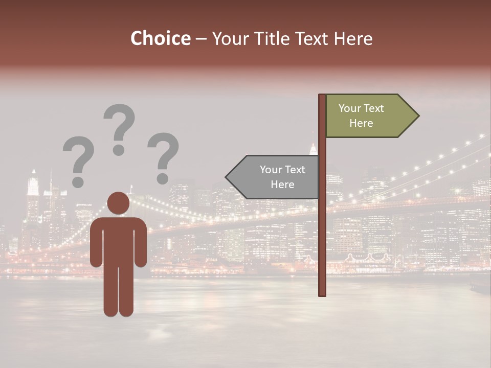 Waterfront Twilight Water PowerPoint Template