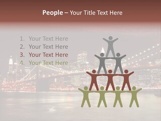 Waterfront Twilight Water PowerPoint Template