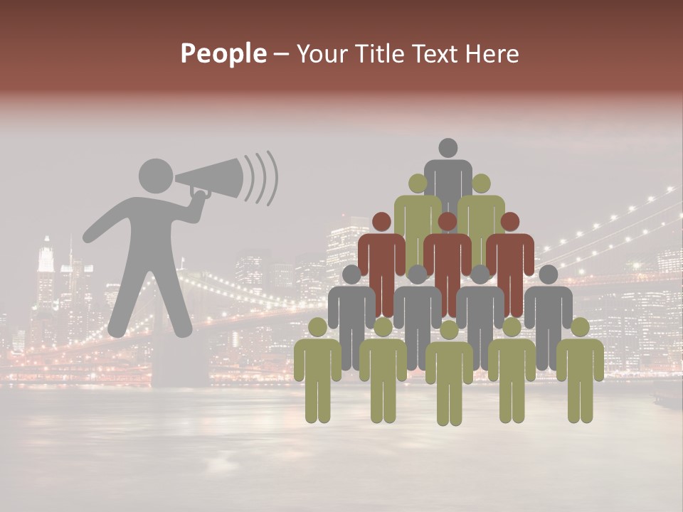 Waterfront Twilight Water PowerPoint Template
