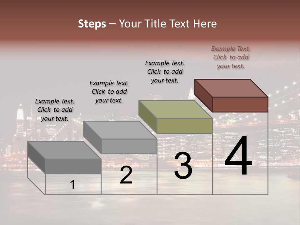 Waterfront Twilight Water PowerPoint Template