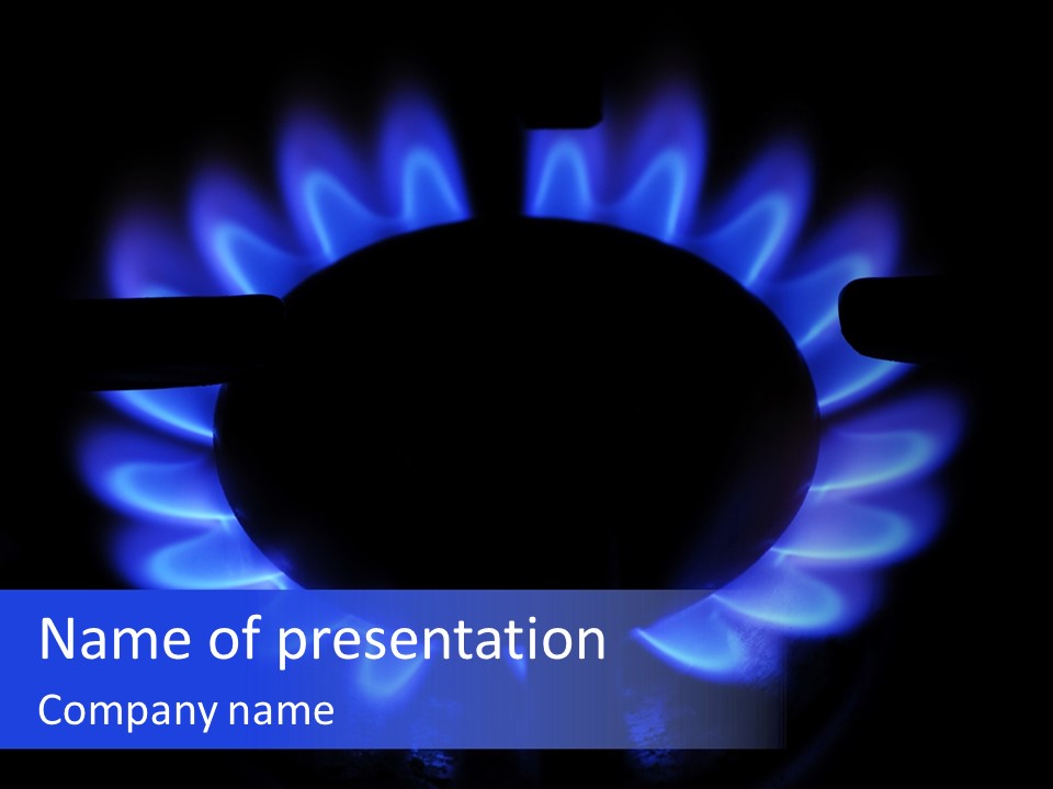 Gas Cooking Cook PowerPoint Template