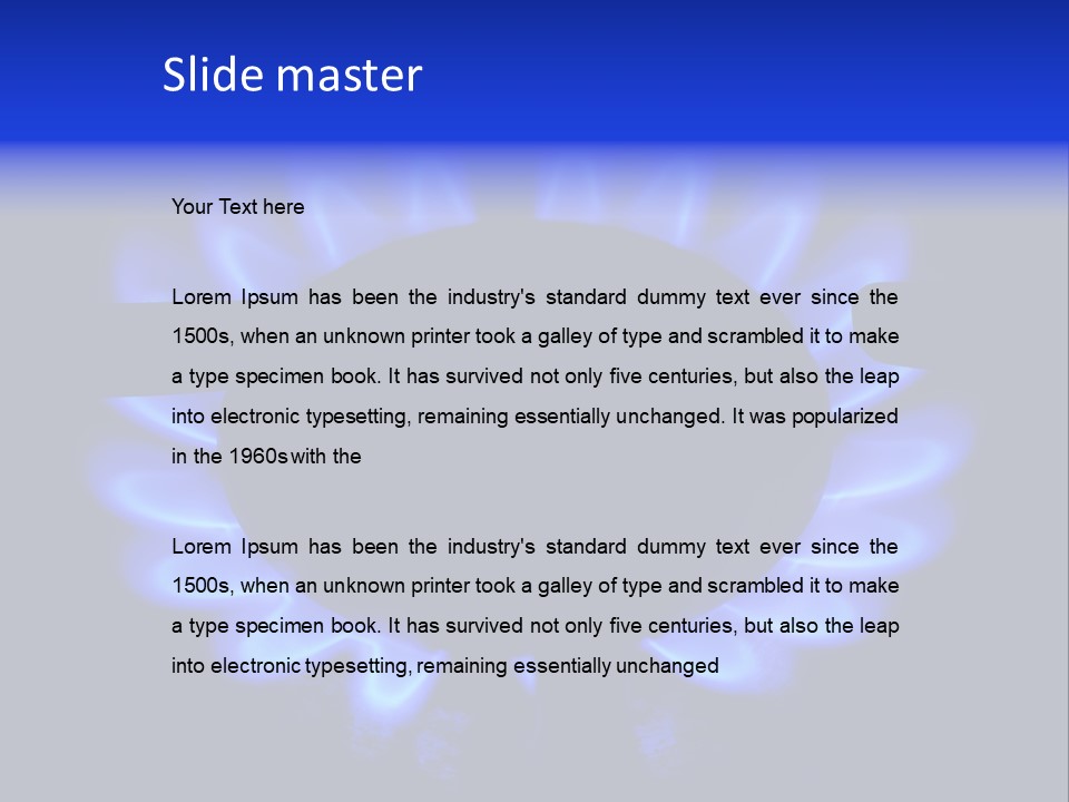 Gas Cooking Cook PowerPoint Template