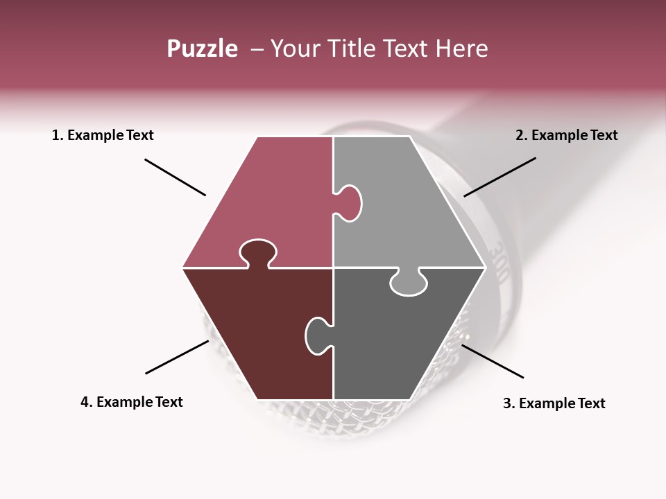 Verst Metallisch Nachricht PowerPoint Template