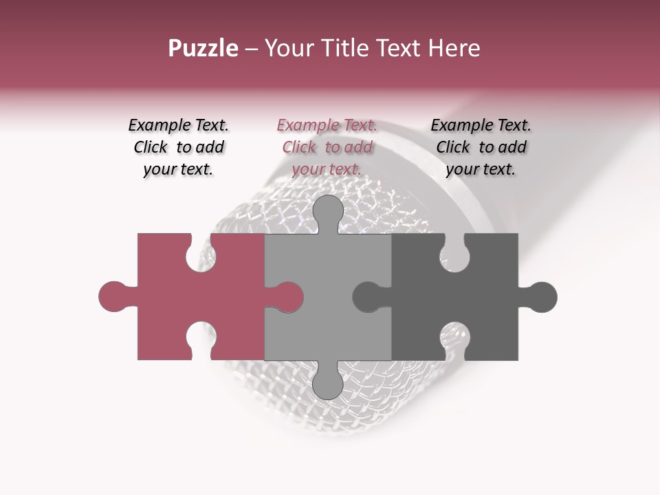 Verst Metallisch Nachricht PowerPoint Template