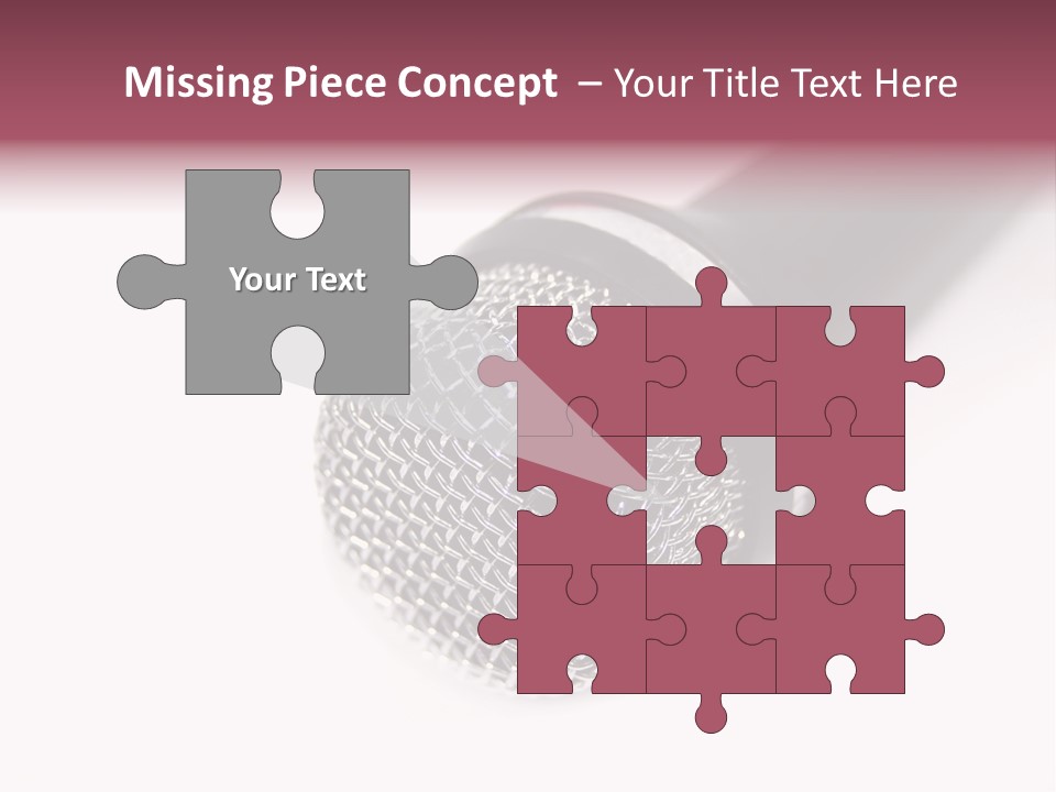 Verst Metallisch Nachricht PowerPoint Template