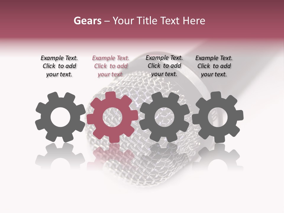 Verst Metallisch Nachricht PowerPoint Template