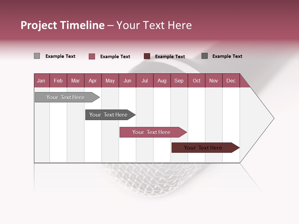 Verst Metallisch Nachricht PowerPoint Template