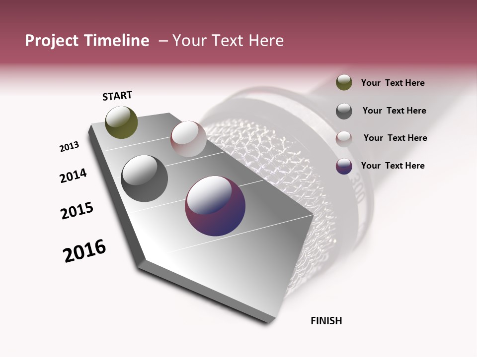 Verst Metallisch Nachricht PowerPoint Template