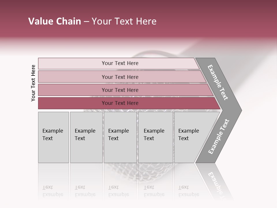 Verst Metallisch Nachricht PowerPoint Template