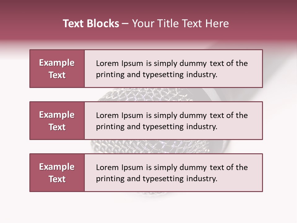 Verst Metallisch Nachricht PowerPoint Template