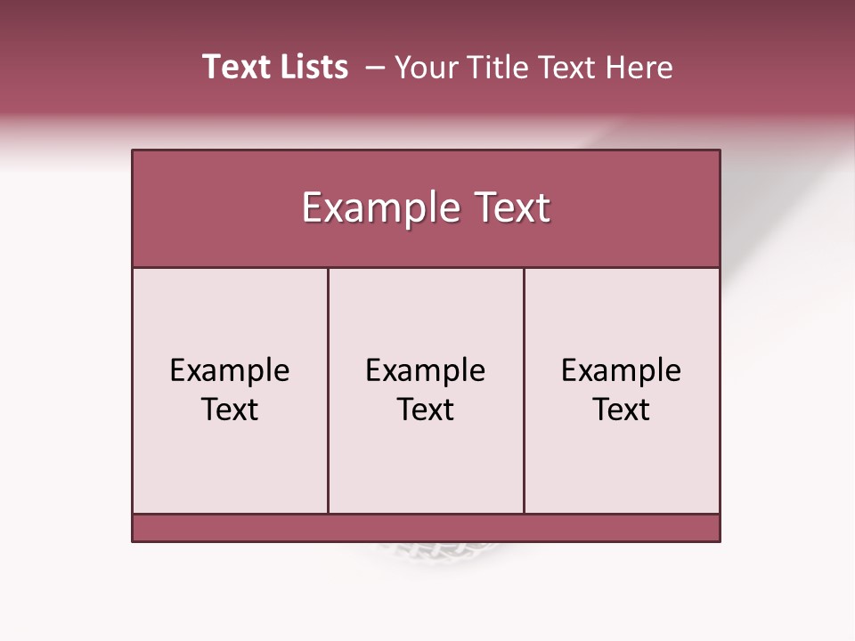 Verst Metallisch Nachricht PowerPoint Template
