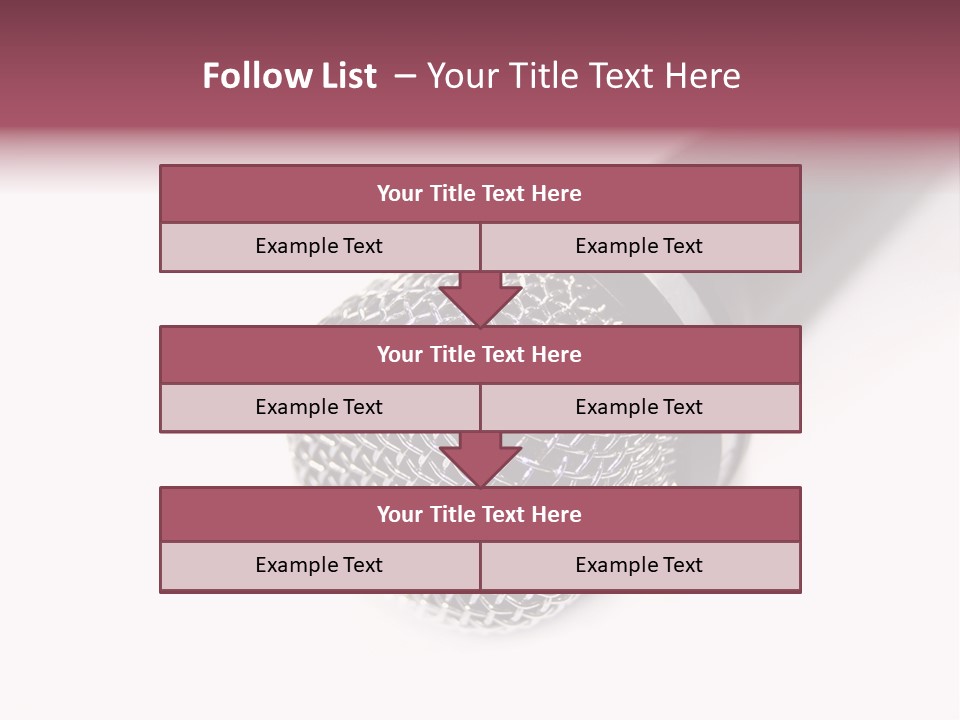 Verst Metallisch Nachricht PowerPoint Template