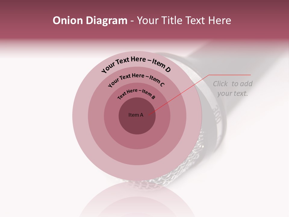 Verst Metallisch Nachricht PowerPoint Template