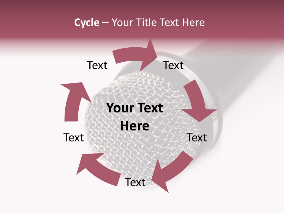 Verst Metallisch Nachricht PowerPoint Template