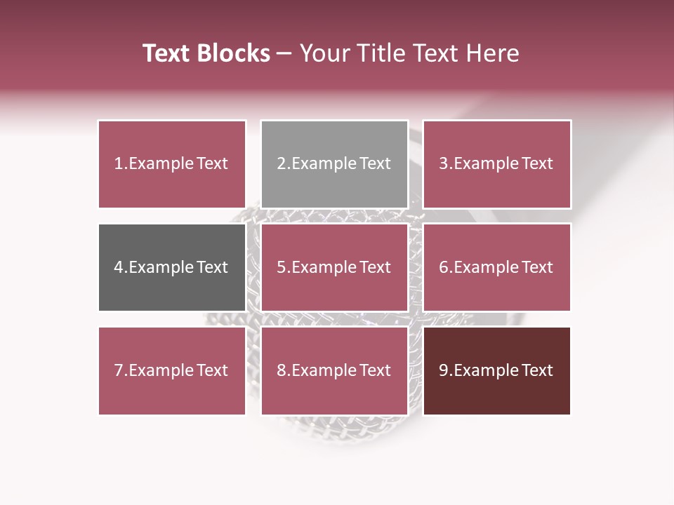 Verst Metallisch Nachricht PowerPoint Template