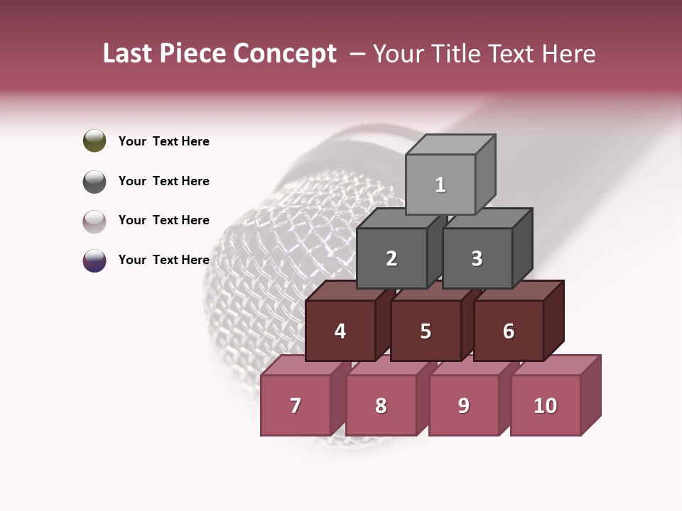 Verst Metallisch Nachricht PowerPoint Template