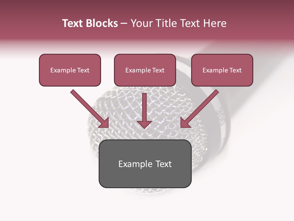 Verst Metallisch Nachricht PowerPoint Template