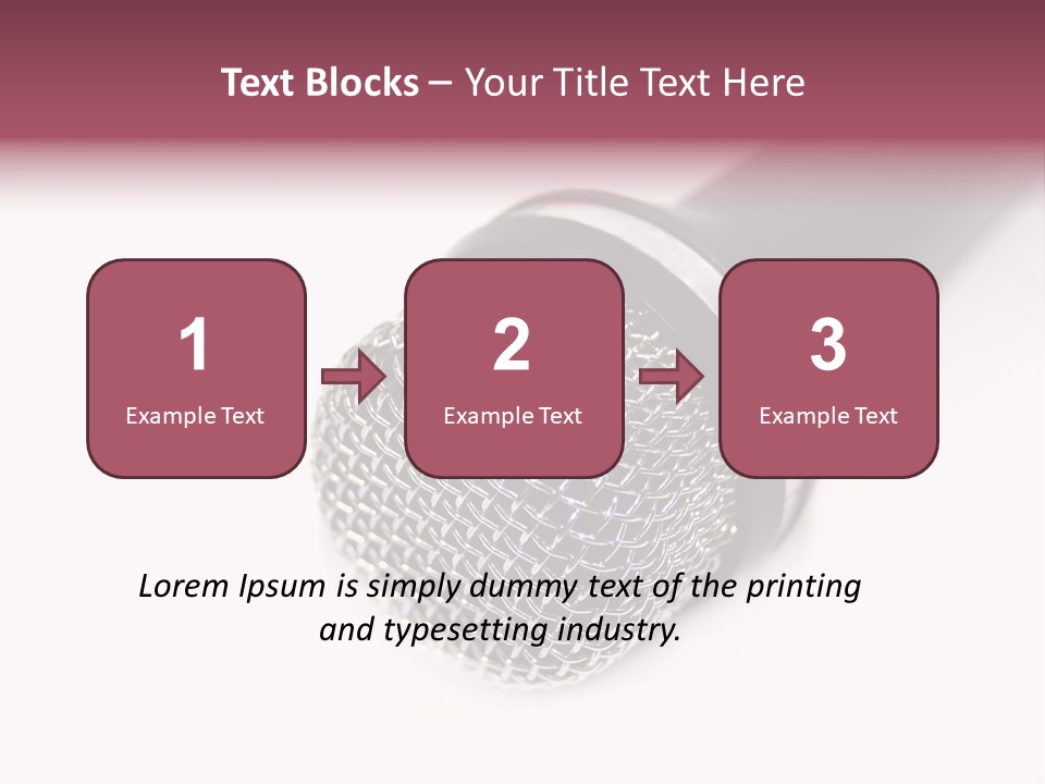 Verst Metallisch Nachricht PowerPoint Template