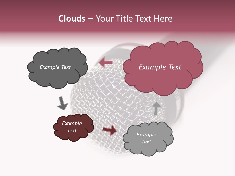 Verst Metallisch Nachricht PowerPoint Template