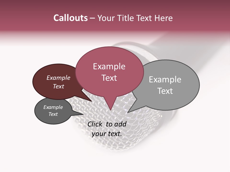 Verst Metallisch Nachricht PowerPoint Template