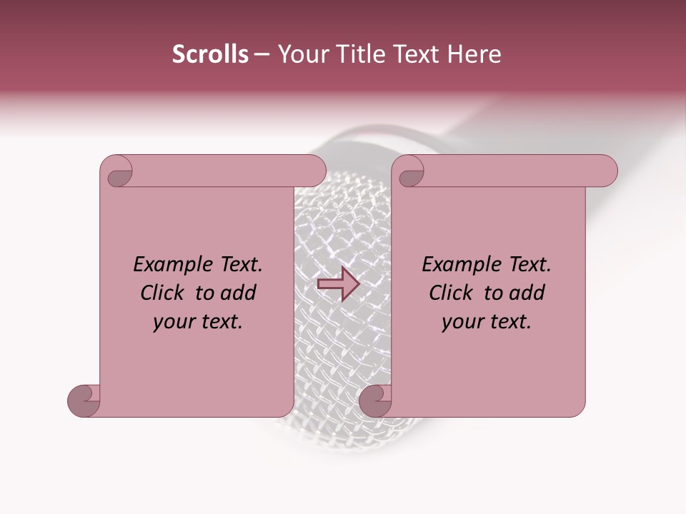 Verst Metallisch Nachricht PowerPoint Template