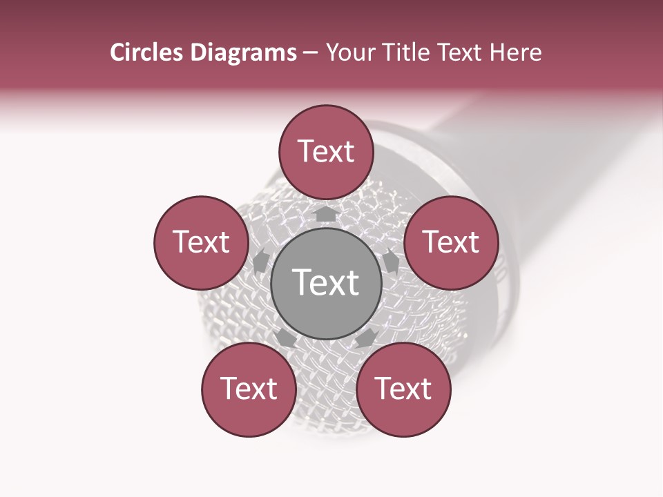 Verst Metallisch Nachricht PowerPoint Template